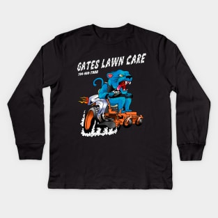 Gates Lawn Care "Catfink" Kids Long Sleeve T-Shirt